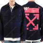 [S] 오프화이트 19ss 플란넬 체크 셔츠 블루