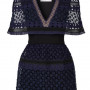 정품 셀프포트레이트 원피스 Self-Portrait Guipure Cape Dress