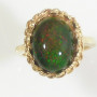 핑크래디 14k 천연 특급 2.57ct Opal 블랙오팔 반지